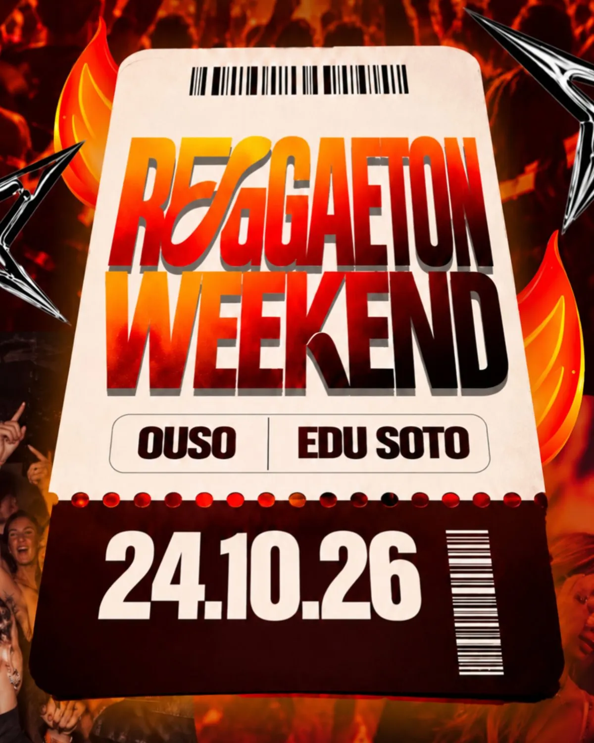 Flyer for REGGAETON WEEKEND at Epoka The Club (Madrid), Saturday 24 October 2026