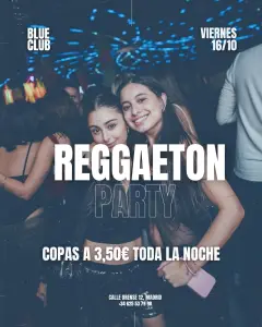 Flyer de COPAS A 3,5€ en Blue Club (Madrid), viernes 16 de octubre de 2026