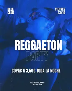 Flyer de COPAS A 3,5€ en Blue Club (Madrid), viernes 23 de octubre de 2026
