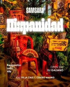 Flyer de SAMSARA HISPANIDAD en Samsara (Madrid), domingo 11 de octubre de 2026