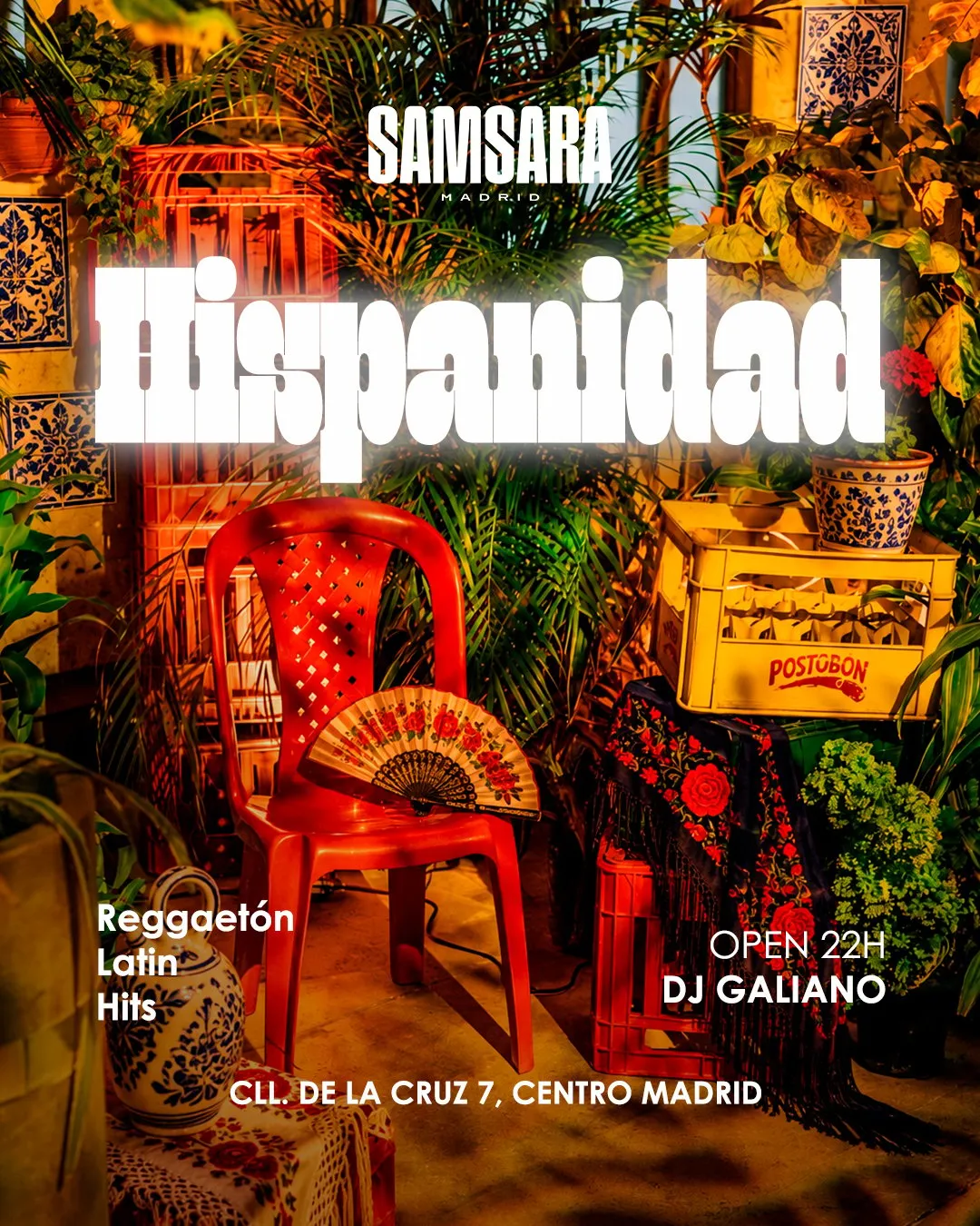 Flyer for SAMSARA HISPANIDAD at Samsara (Madrid), Sunday 11 October 2026