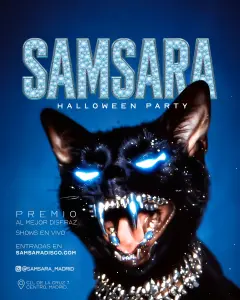 Flyer de SAMSARA - HALLOWEEN PARTY en Samsara (Madrid), sábado 31 de octubre de 2026