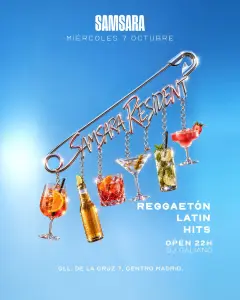 Flyer de SAMSARA RESIDENT en Samsara (Madrid), miércoles 7 de octubre de 2026