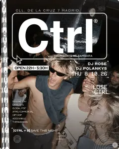 Flyer de CTRL_ PARTY en Samsara (Madrid), jueves 8 de octubre de 2026