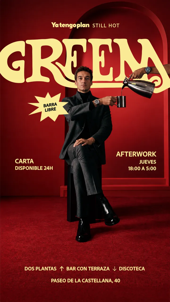Flyer for Afterwork Green at Yatengoplan (Madrid), Thursday 1 October 2026