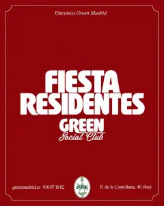 Flyer de Fiesta residentes en Yatengoplan (Madrid), jueves 15 de octubre de 2026