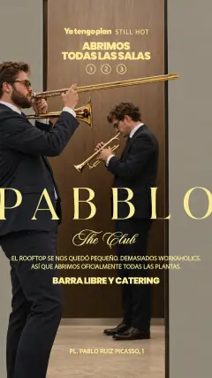 Flyer de Inauguración Nuevo Afterwork Pabblo en Yatengoplan (Madrid), jueves 15 de octubre de 2026