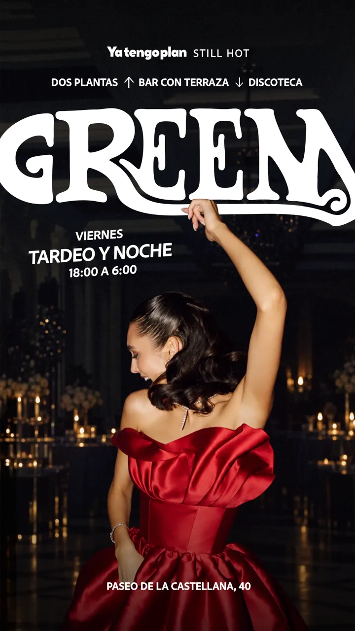 Flyer de Green Viernes en Yatengoplan (Madrid), viernes 23 de octubre de 2026