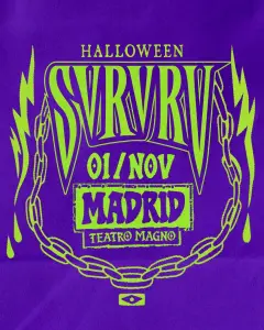 Flyer de HALLOWEEN SVRVRV MADRID en Teatro Magno (Madrid), domingo 1 de noviembre de 2026