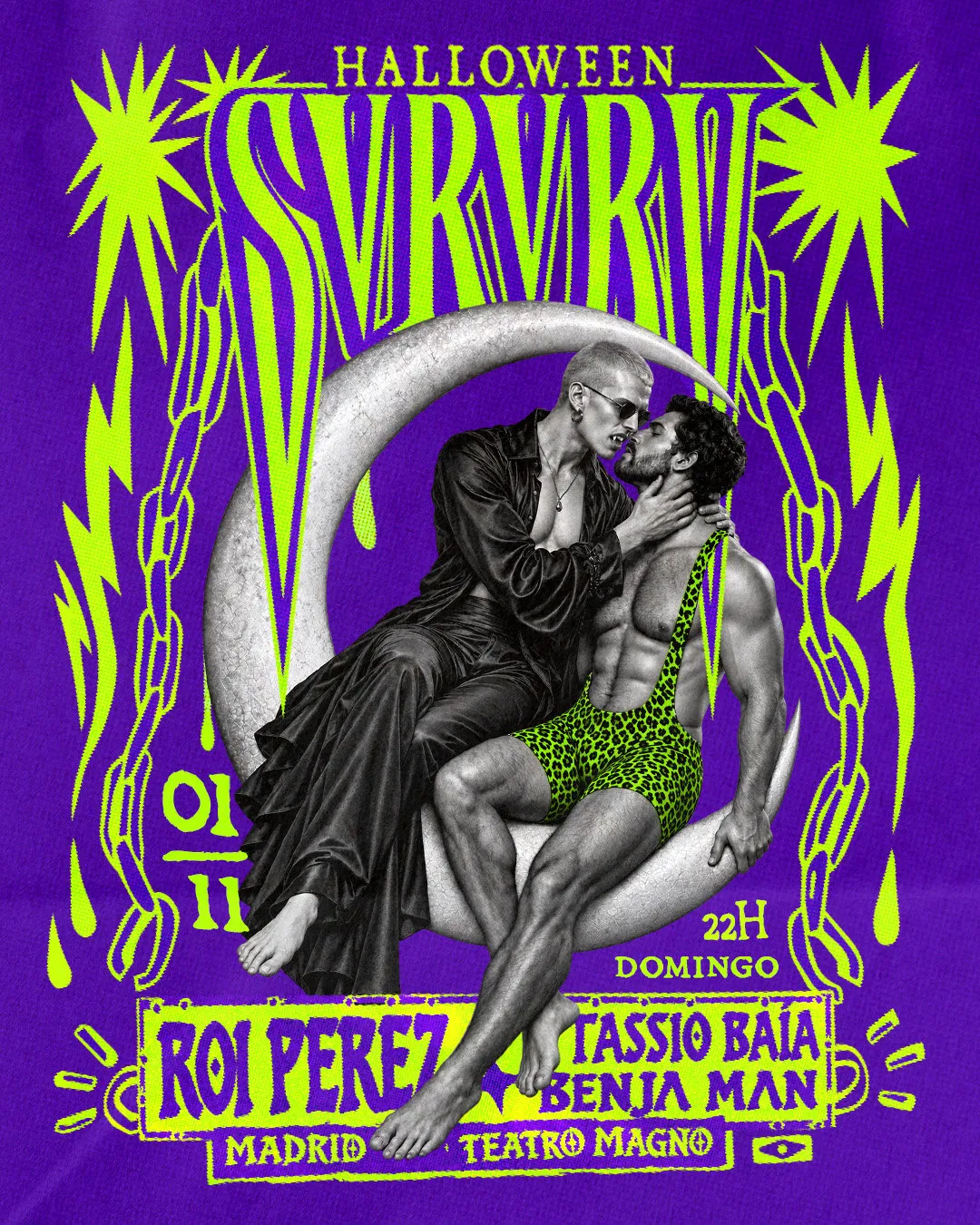 Flyer for HALLOWEEN SVRVRV MADRID at Teatro Magno (Madrid), Sunday 1 November 2026