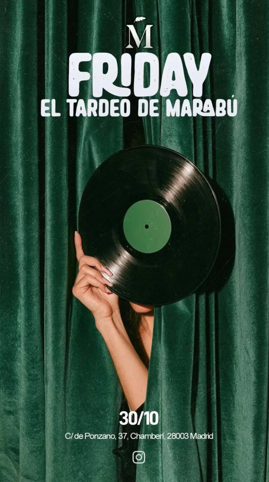 Flyer for MARABU VIERNES NOCHE at Marabú (Madrid), Friday 30 October 2026
