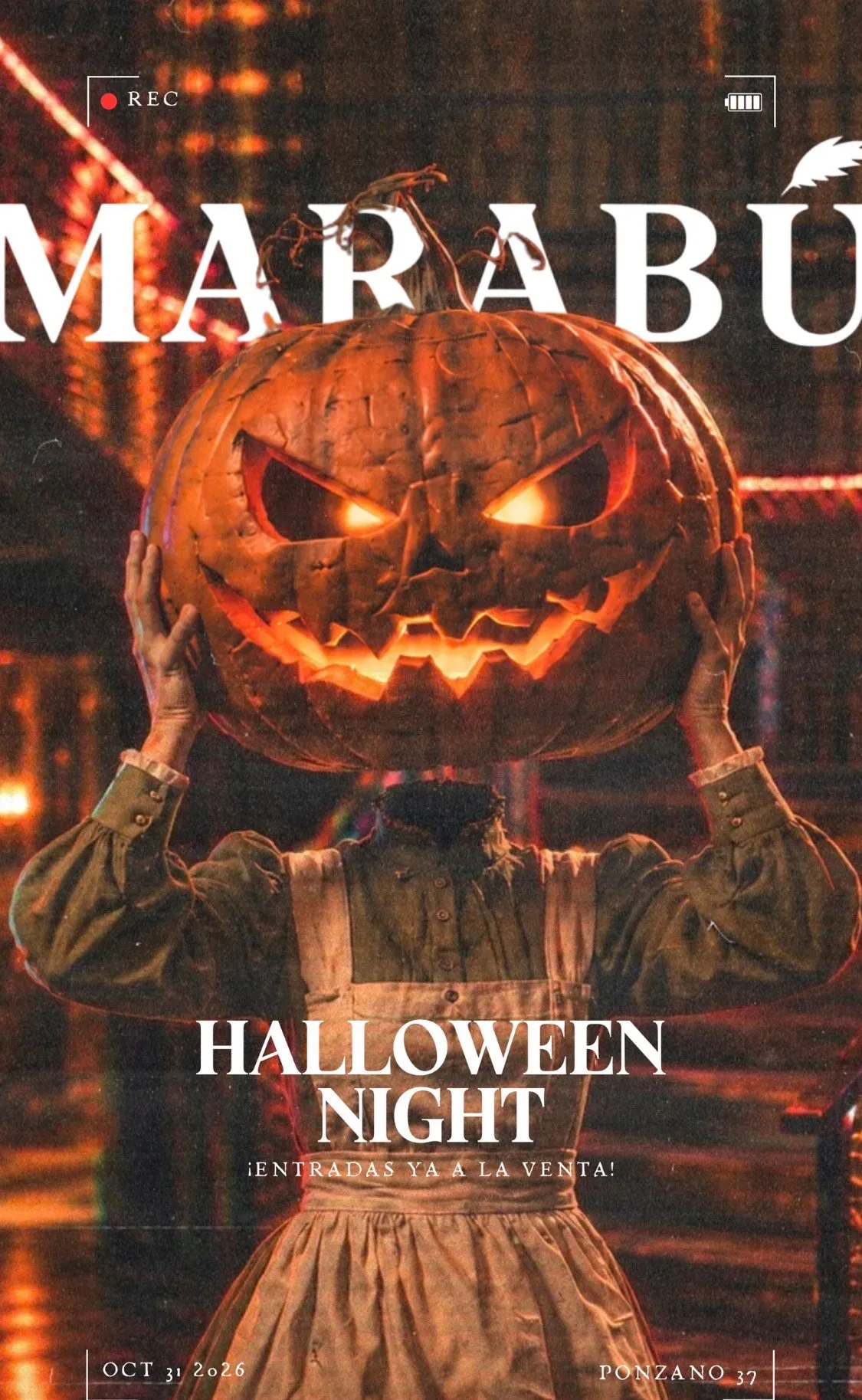 Flyer for HALLOWEEN 🎃 MARABU at Marabú (Madrid), Saturday 31 October 2026