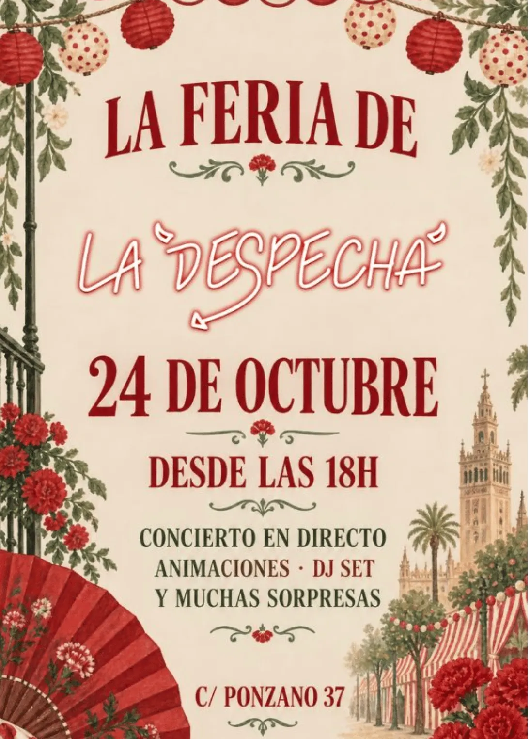Flyer de LA DESPECHÁ - TARDEO MARABÚ SABADO en Marabú (Madrid), sábado 7 de noviembre de 2026