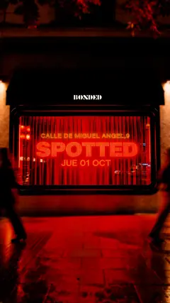 Flyer de BONDED x Spotted en Bonded Club (Madrid), jueves 1 de octubre de 2026