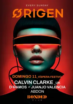 Flyer de ØRIGEN - BONDED en Bonded Club (Madrid), domingo 11 de octubre de 2026