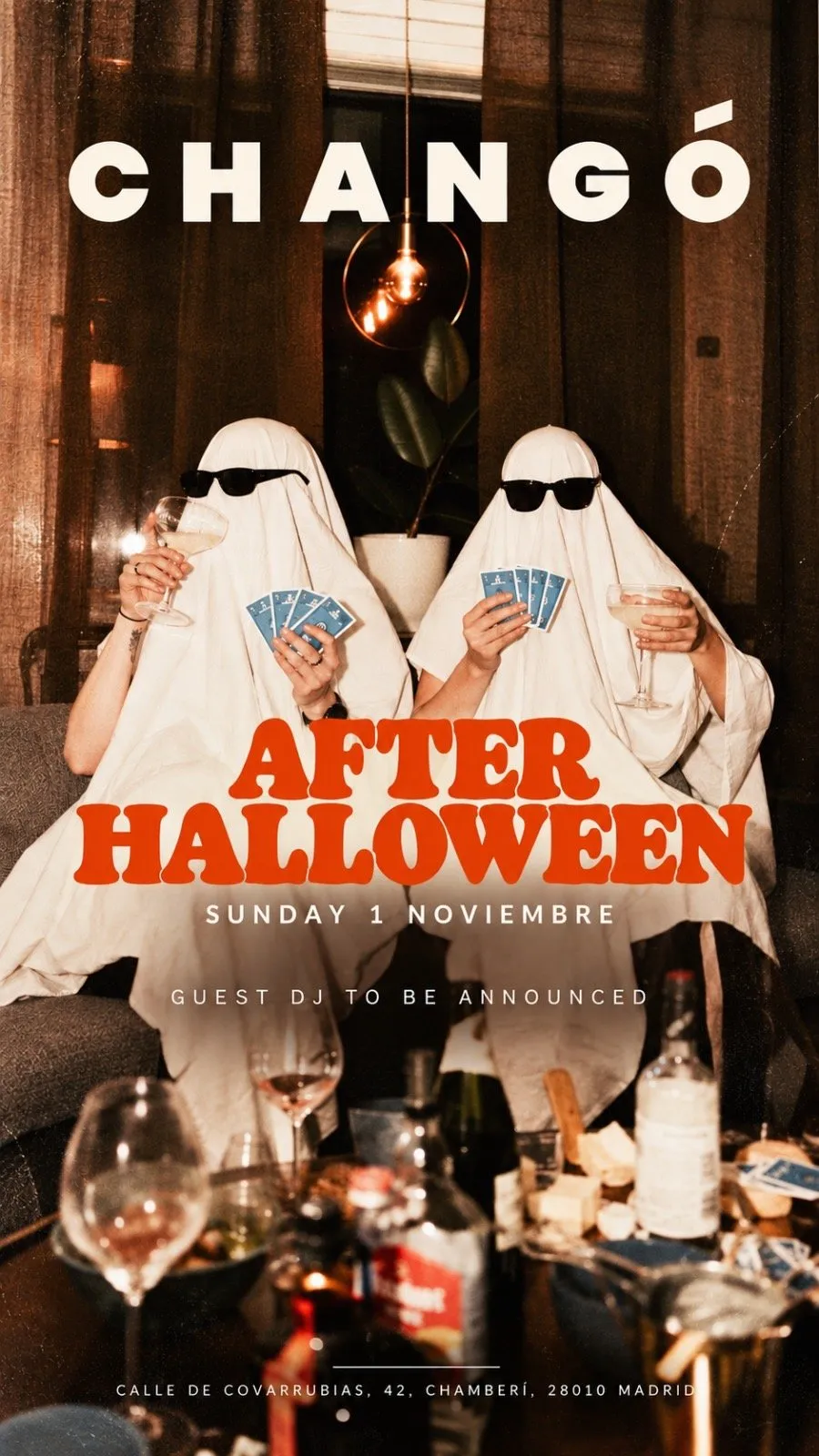 Flyer for CHANGO AFTERHALLOWEEN at Chango (Madrid), Sunday 1 November 2026