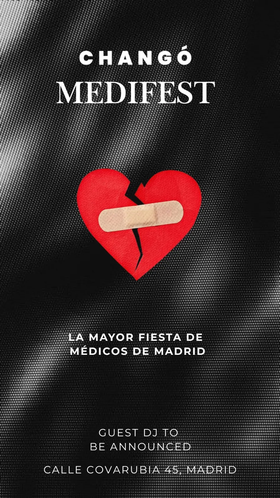 Flyer for CHANGO - MEDIFEST at Chango (Madrid), Friday 11 December 2026