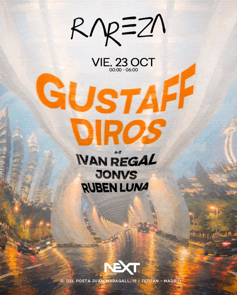 Flyer de RAREZA en Next (Madrid), viernes 23 de octubre de 2026