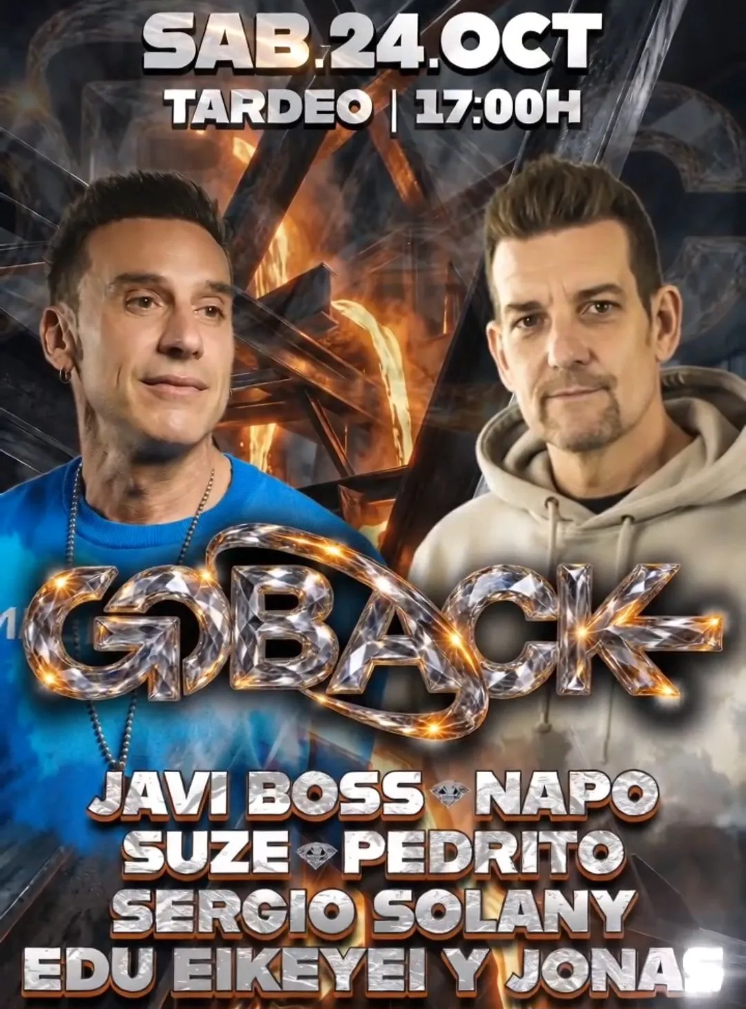 Flyer de GOBACK TARDEO JAVI BOSS en Next (Madrid), sábado 24 de octubre de 2026