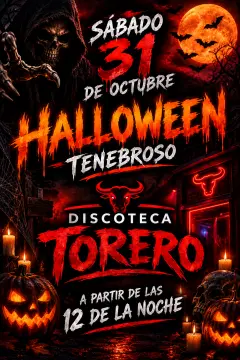 Flyer for TORERO DISCO at Torero (Madrid), Saturday 31 October 2026