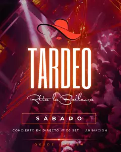 Flyer de SABADO TARDEO - RITA LA BAILAORA en Rita La Bailaora (Madrid), sábado 31 de octubre de 2026