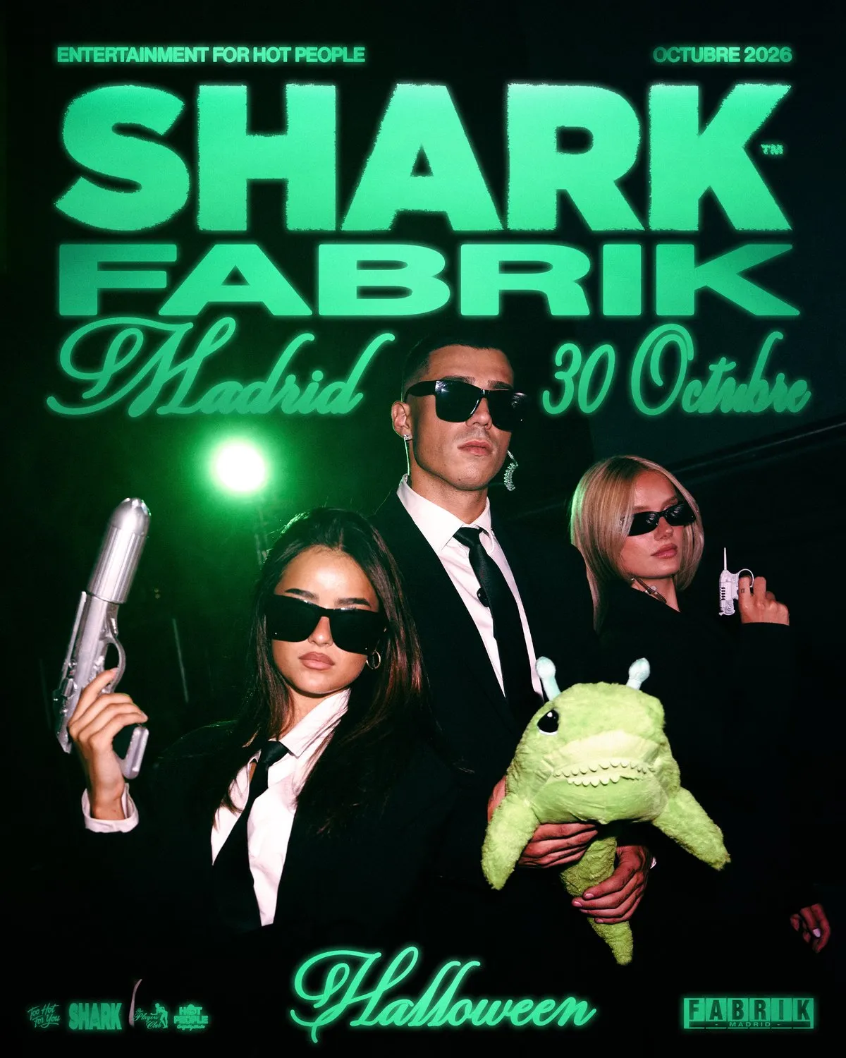 Flyer for SHARK™ HALLOWEEN 🦈 FABRIK at Shark Events (Madrid), Friday 30 October 2026