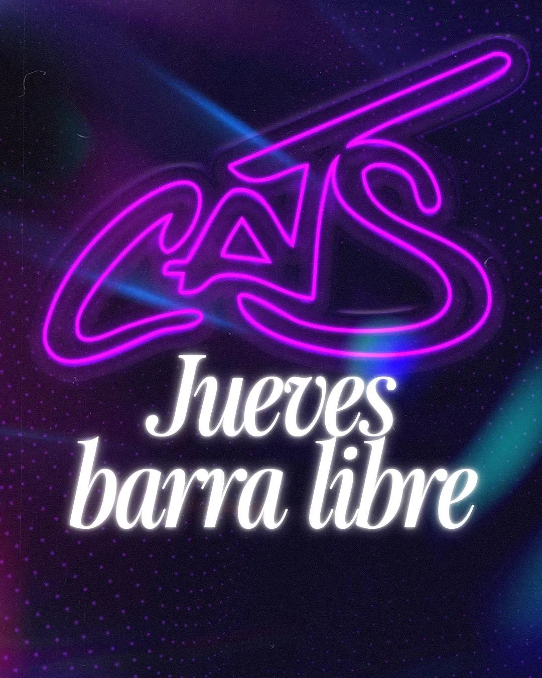 Flyer de JUEVES 1oct NOVATEO BARRA LIBRE COPAS en Cats (Madrid), jueves 1 de octubre de 2026